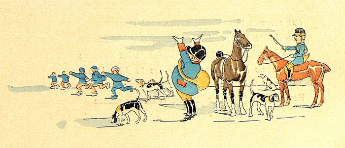 L'Equipage de Maichin par Raoul Gagnaire - Traité de la chasse du lièvre à courre en Poitou (1888)